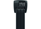  ABUS hajtogatható lakat számzárral BORDO LED 6000C/90, SH tartóval, fekete